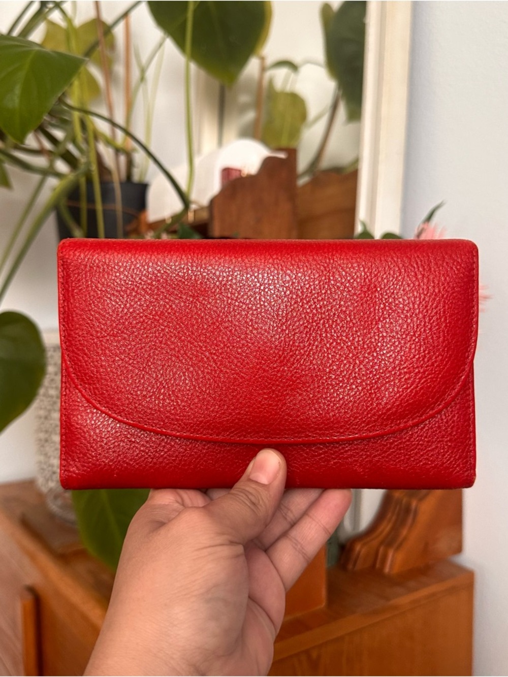 Cole haan Classic Red Leather Wallet Clutch
